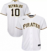 Nike Pittsburgh Pirates #10 Bryan Reynolds White Jersey,baseball caps,new era cap wholesale,wholesale hats